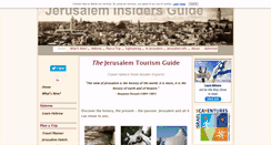 Desktop Screenshot of jerusalem-insiders-guide.com